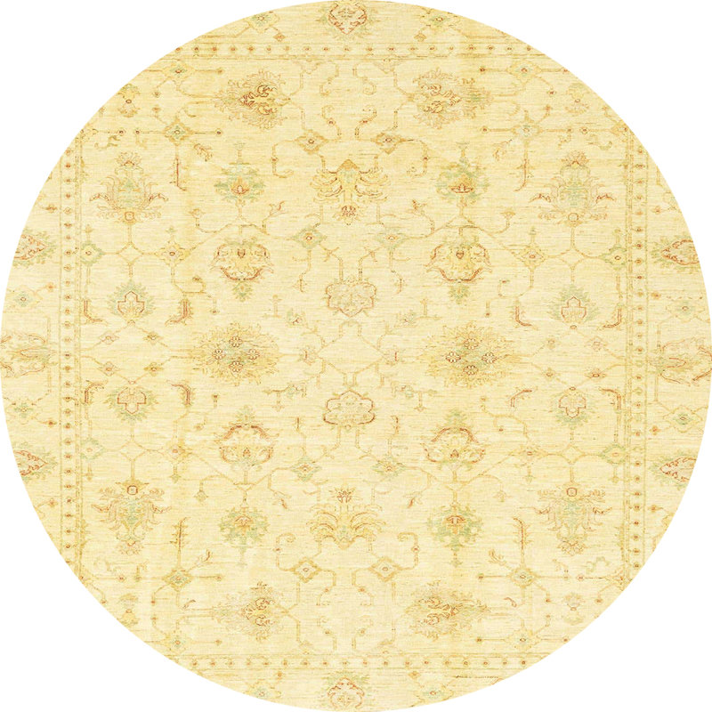 Tapis abstrait moderne 3684, Rond 7 pi