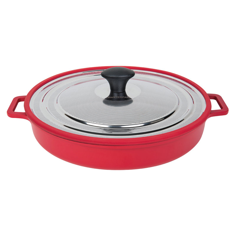 Moule spécial de cuisinière au four avec couvercle 12,2" masterpan inc., Rouge