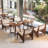 Modern Mid Century Accent Chair, Rattan Lounge Chair For Living Room, Boho Side Corner Comfy Wood Chair For Bedroom And Balcony, Walnut