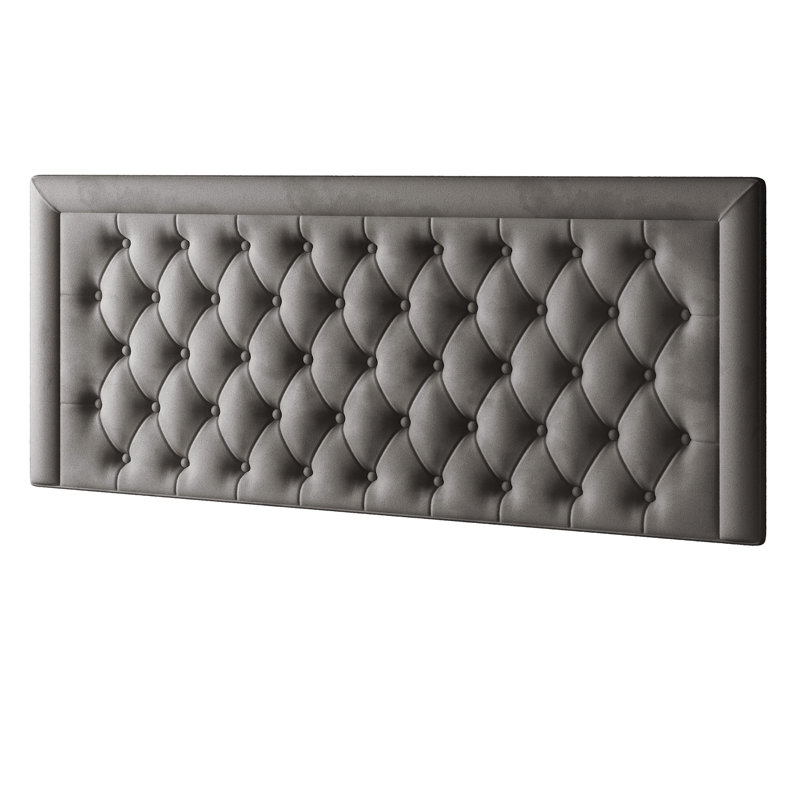 Scarborough Upholstered Headboard, Grey, Super King (6')
