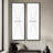 Vintage Poplars on the River Wall art - 20x60 inches Framed Canvas Set of 2-2071487018