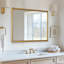 Miroir de salle de bain moderne avec rebords biseautés Modern | Cadre en acier inoxydable-1490842739-1500569830