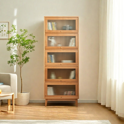A simple and unique bookcase in Nordic style