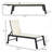 Outdoor Lounge Chair, Patio Lounger With Reclining Backrest And 2 Wheels, Pool Lounge Chairs-1633658857