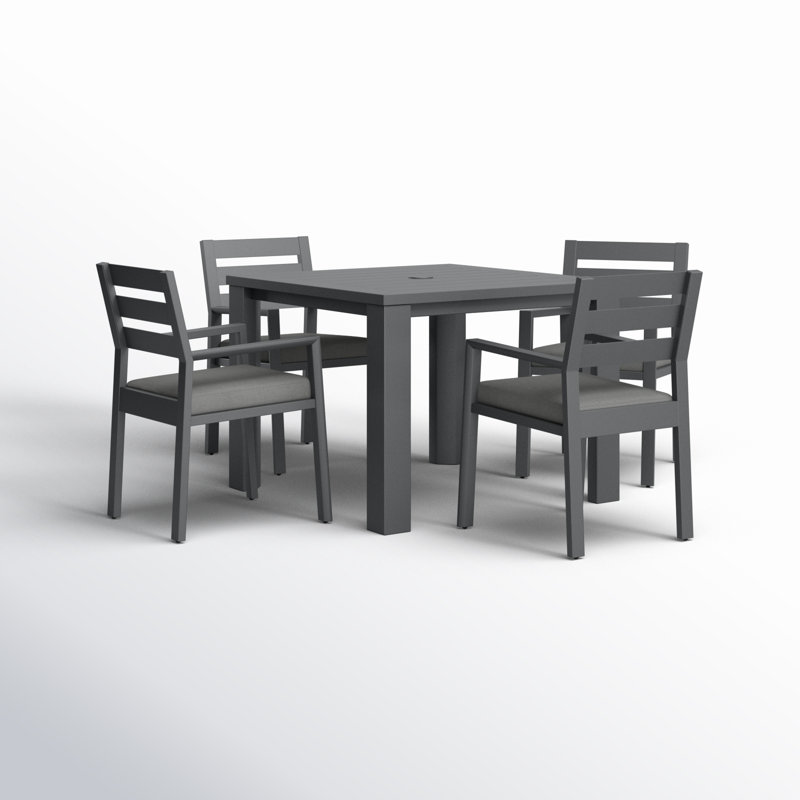 Greyson Square 4 - Person Outdoor Dining Set with Cushions