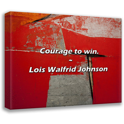 Lois Walfrid Johnson Citation: Courage to win.