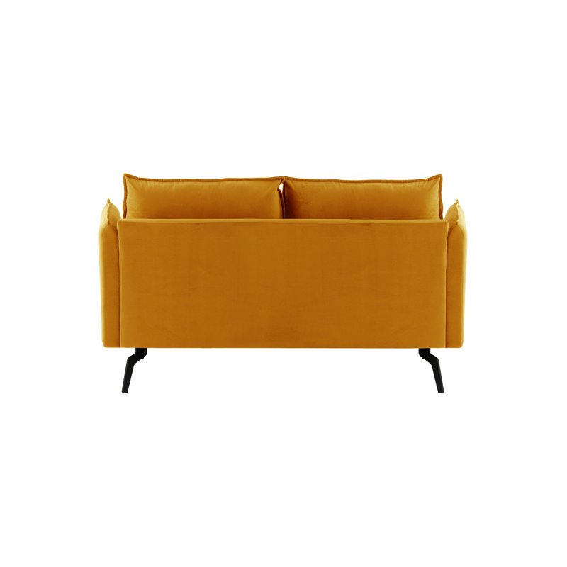 Glausen 2 Seater Loveseat, Mustard