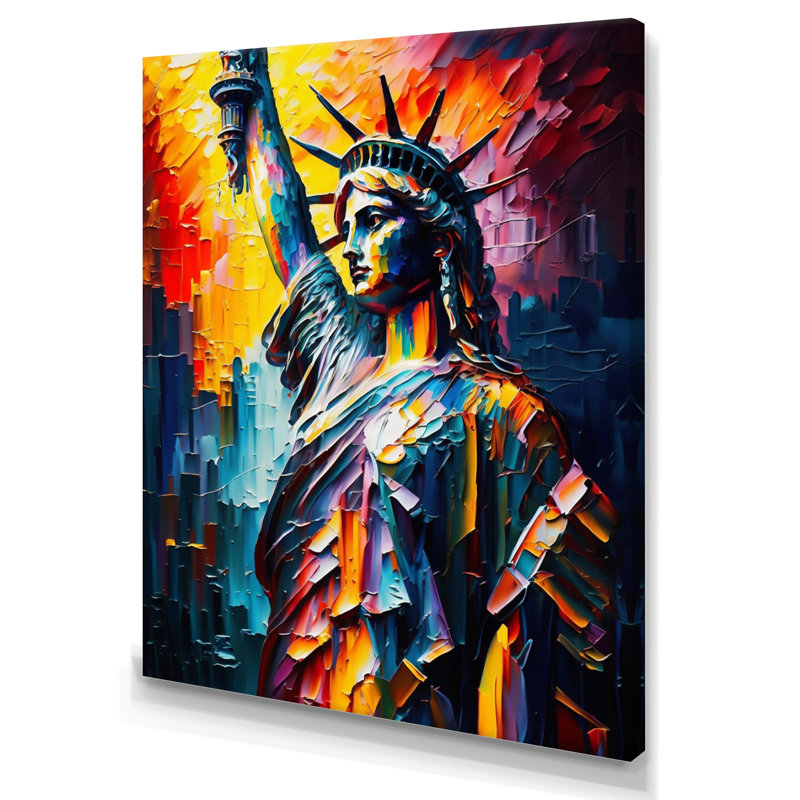 New York Views at Sunset III - reproduction sur toile, L 12 po x H 20 po, Toile tendue