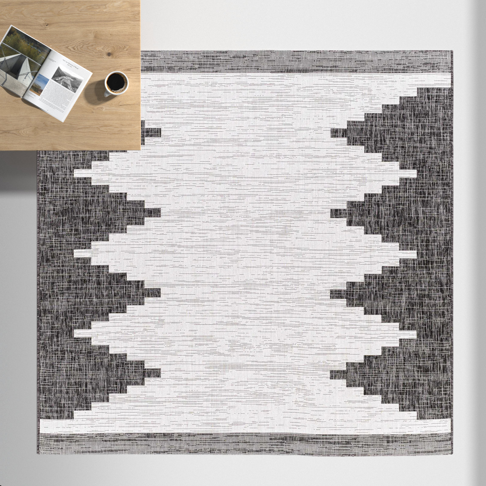 Mortimer Indoor/Outdoor Rug, Square 6'7"