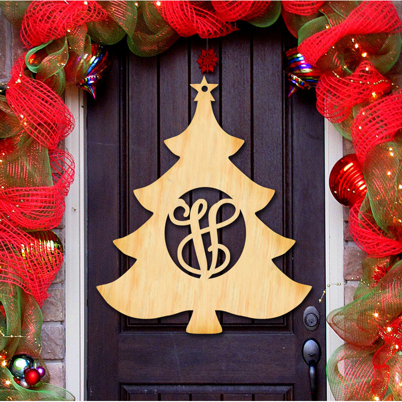 Accents décoratifs pour sapin de Noël, Naturel, Y