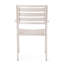 Chaise de salle à manger argentée pour 2 personnes - Structure en aluminium