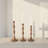 Turned Mango Wood Taper Candle Holder
