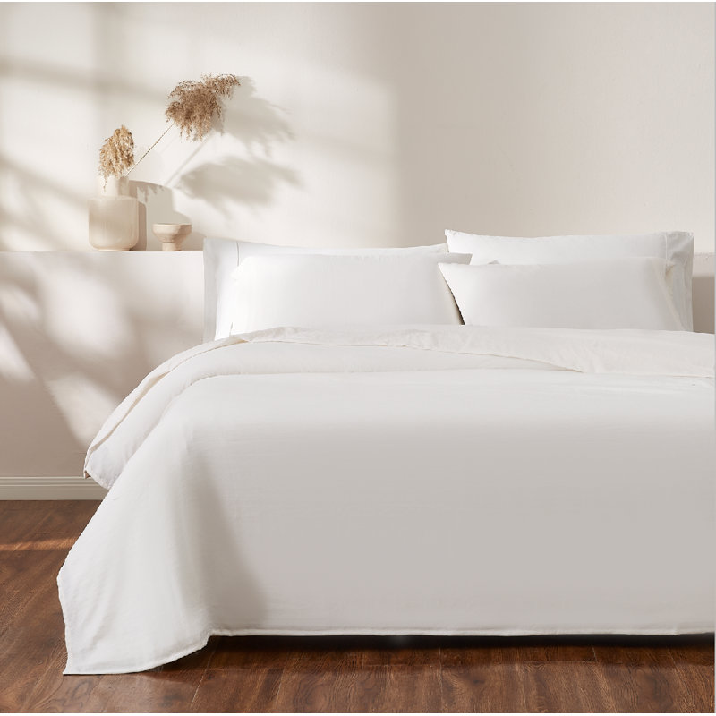AVEDON Ultra Soft Microfiber Sheet Set- 4 PC Set, King, Ivory