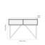 120cm Solid Wood Top Console Table