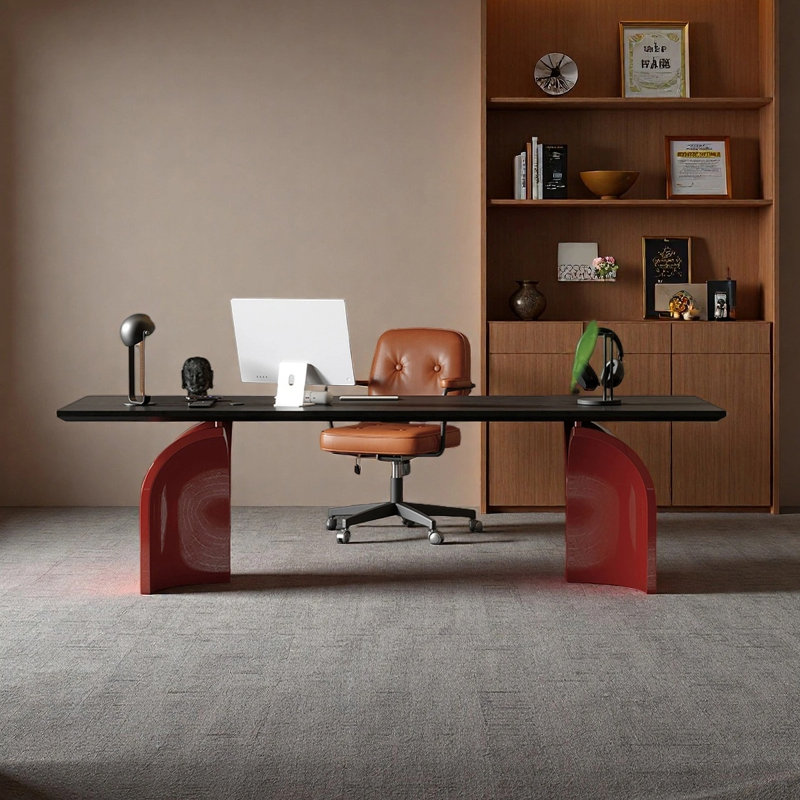 Bureau simple et moderne, H 28,74 po x l 78,74 po x P 31,5 po
