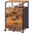2 Drawer File Cabinet, Mobile Printer Stand With Open Storage Shelf-2114014371