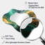 Velera abstrait vert et or Marble River IV - grand miroir mural nuage de marbre, miroir unique asymétrique moderne, impression sur métal-107246826