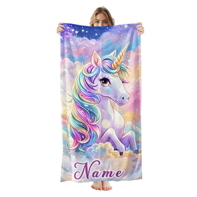  Serviette de plage personnalisée avec nom, serviette de bain en microfibre personnalisée 30 * 60 pouces, tortue de mer colorée