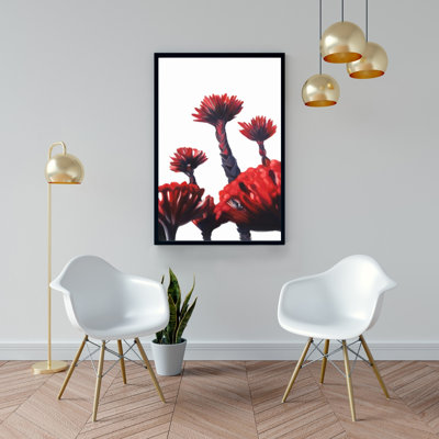 " Red Tropical Flowers "