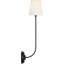 Vendome 26" Single Sconce with Linen Shade-1686512221