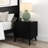 Haven 2 Drawer Nightstand (2 pack), Black with Black Handle-875809054