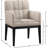Adrian Vegan Leather Dining Arm Chair-58339048-58339055
