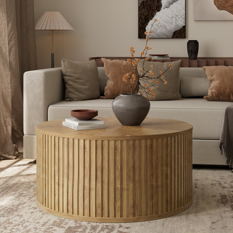 Table basse Anival, Bois naturel