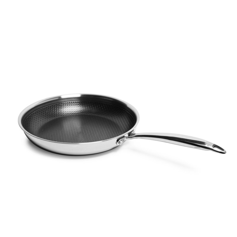 Poêle à frire antiadhésive en acier inoxydable Lexi Home Modern Kitchen Basics, 10"
