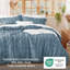 Ensemble d'édredon complet et capitonné 3 pièces de literie bleu grisâtre Shabby Bedding-105490877-110437407