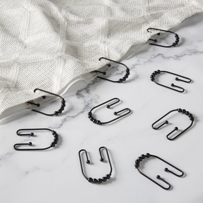 Clyde Shower Curtain Hook Black