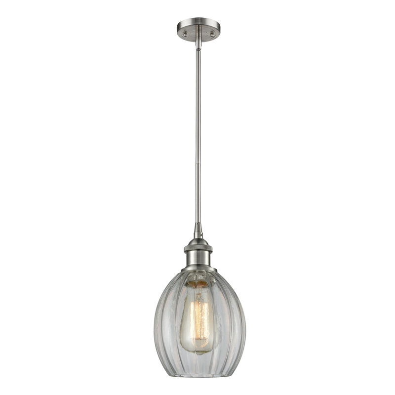 Luminaire suspendu en forme de cloche à 1 lumière Bolduc, Or satiné