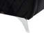 Causeuse moderne chic en velours noir Livia