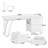Syasia 59'' Computer Desk with 3 Drawers-997610299