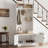 Entryway Hall Tree With Bench And Storage, 5-in-1 Farmhouse Coat Rack With 7 Hooks, Bench With Coat Rack With Storage Shelves For Hallway, Hallway, White-1954476948