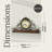 Adelaide Traditional Mantel Clock, Wrought Iron Frame on Hardwood Base, Westminster Chime, Convex Glass