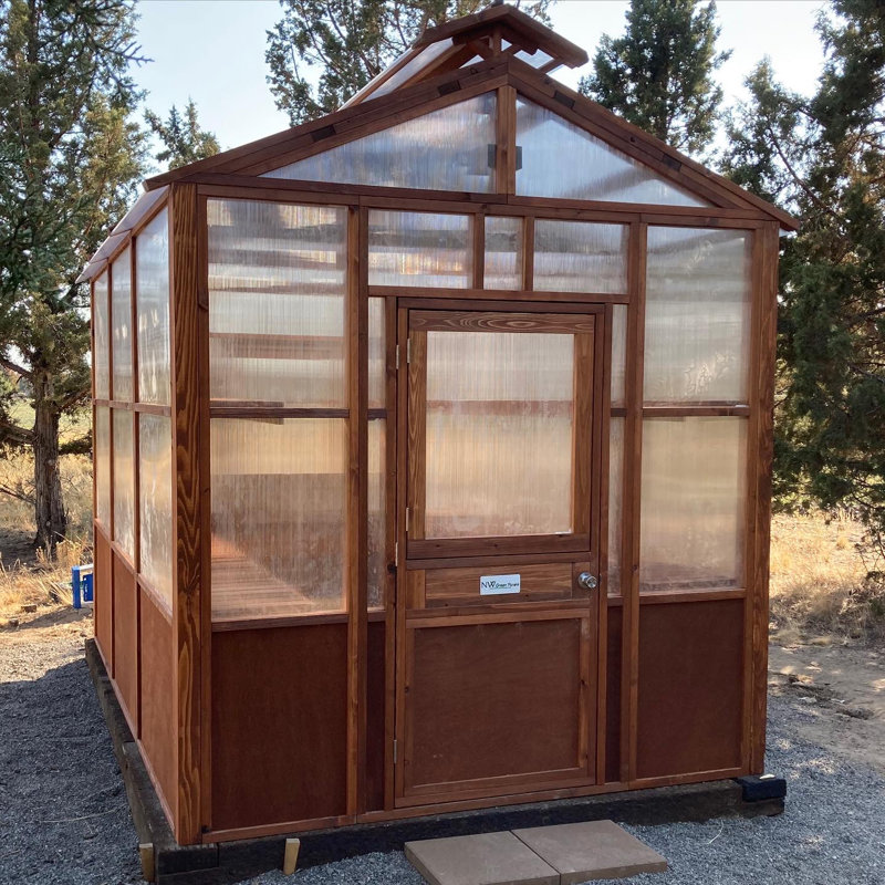 Premium Package 8'7" W x 12'7" D Greenhouse Kit, 138" H x 103" W x 151" D