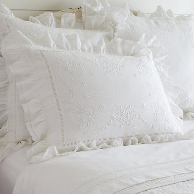 Prairie Crochet Linen Sham