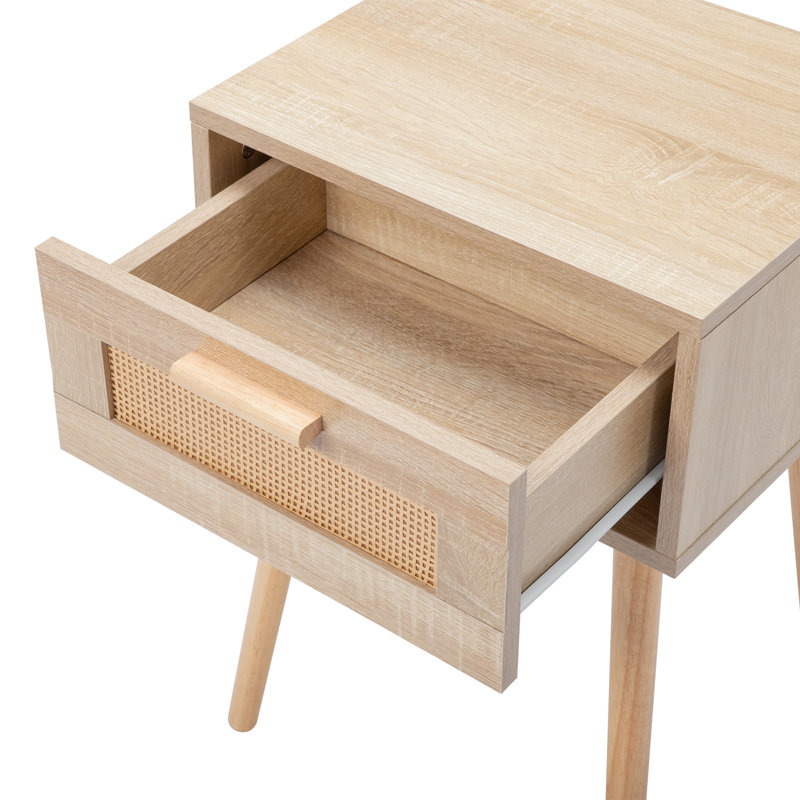 Table de chevet 1 tiroir en brun