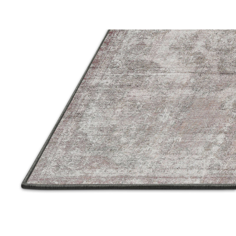 Tapis décoratif gris en laine de style oriental sickets, Rectangle 7 pi x 9 pi