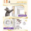 Cat Tree for Indoor Cats, Large Tall Cat Tower, Multi-Level Cats House with Condo, 8 Scratching Posts, Hammock, 4 Pom Poms-1526342317-1526342314