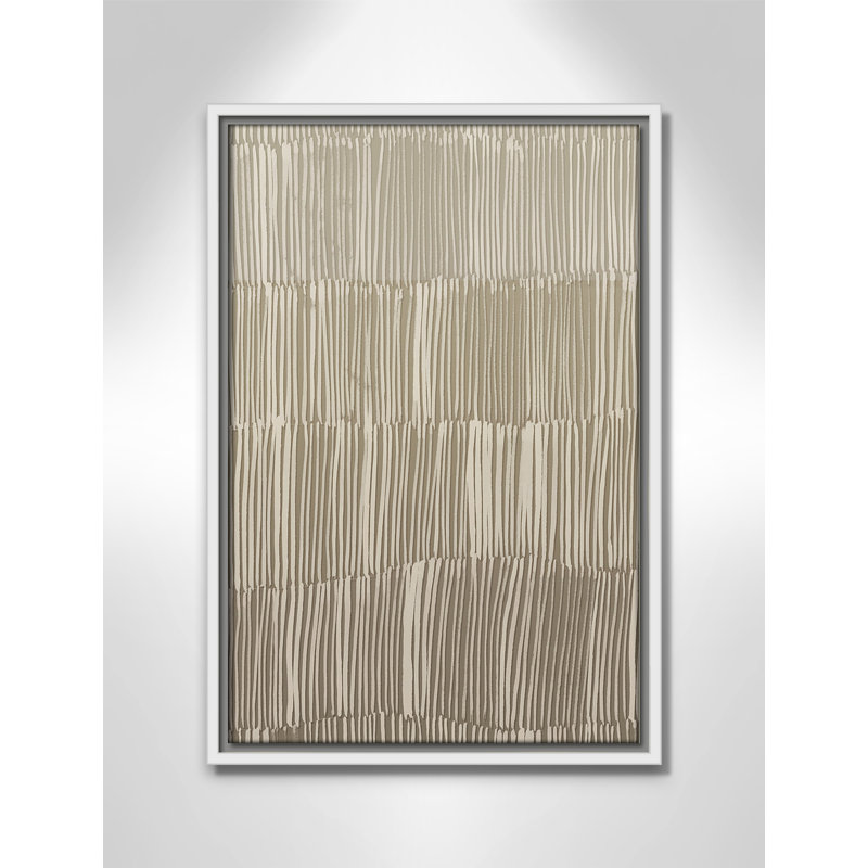 Linear Calm II Print par , Flotteur blanc, H 19,5 po x l 13,5 po