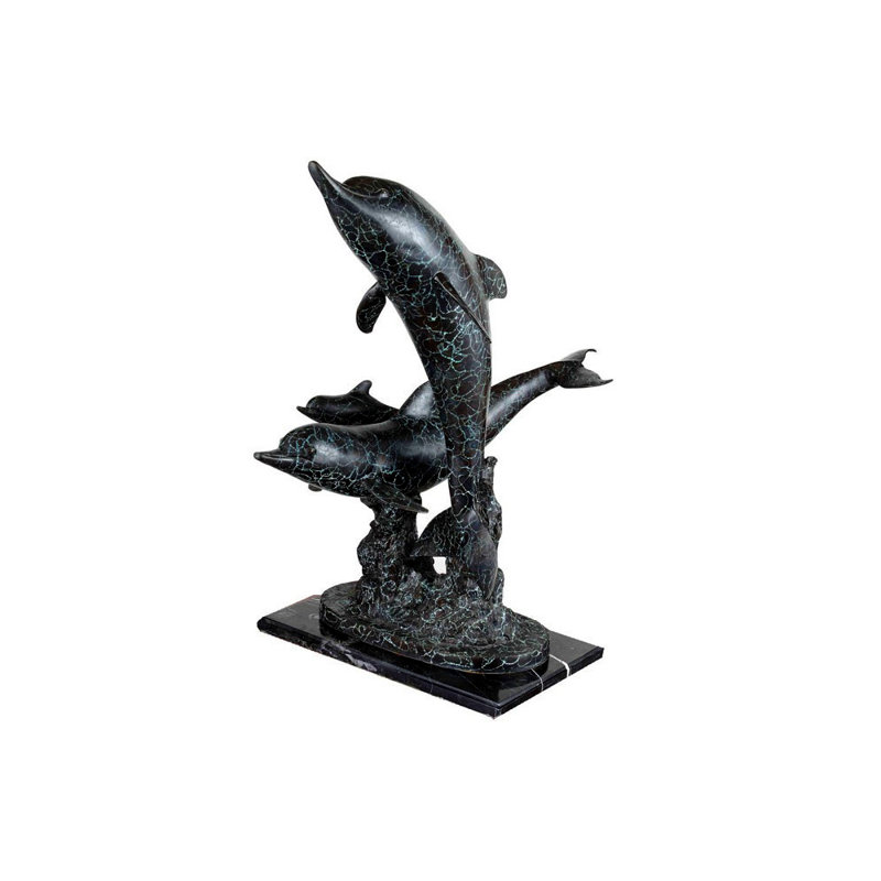 Dolphin Landscape & Nature Bronze Garden Statue