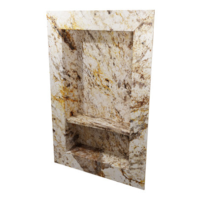 FlexStone 17"W x 26"H Recessed Shampoo Caddy in Golden Beaches