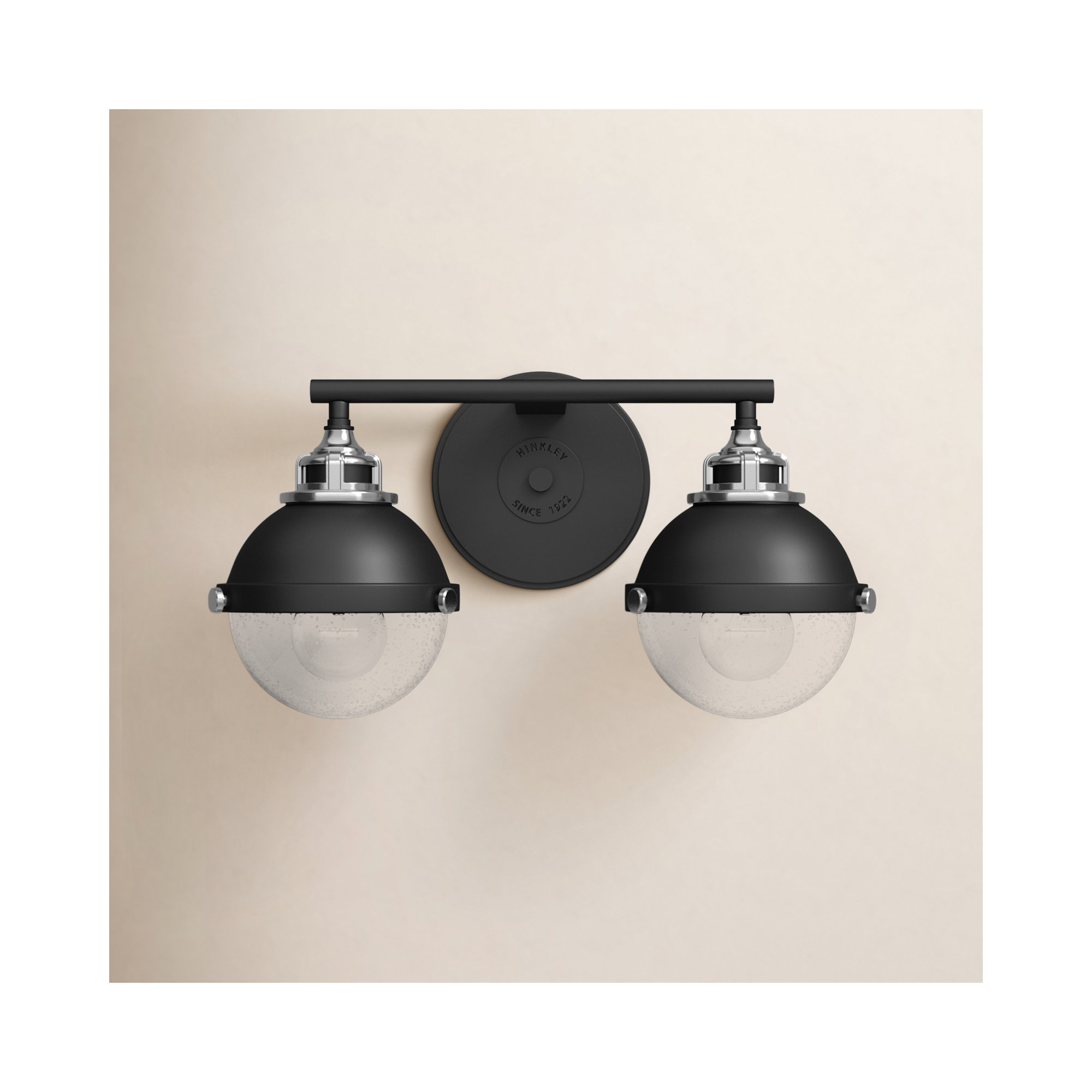 2 Light Seeded Dimmable Vanity Light