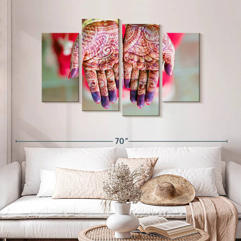 Leisha Henna Tattoo, 32" H x 52" W