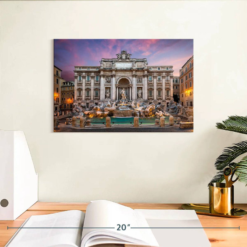 Ravi The Trevi Fountain, 8" H x 12" W
