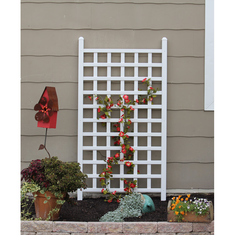Panneau treillis en vinyle Country Garden, Blanc