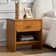 Reeder Modern 2-Drawer Nightstand with Hidden Secret Compartment and Built-In Sockets
