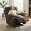 Fauteuil inclinable brun en polaire Cashmere