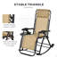 2 chaises berçantes d'extérieur, chaise berçante inclinable pliable-320971744